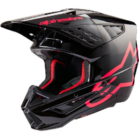 Alpinestars 2024 SM-5 Corp Helmet - Ece 22.06 - Black/Diva Pink