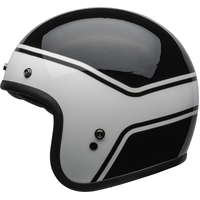 Bell Custom 500 Streak Black and White Helmet
