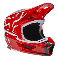 Fox V2 Merz ECE Helmet - Fluro Red