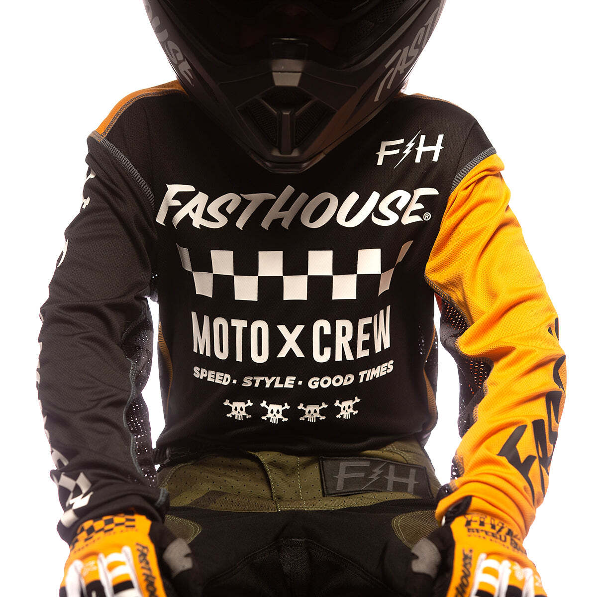 Fasthouse Off-Road Jersey - Black/Amber L