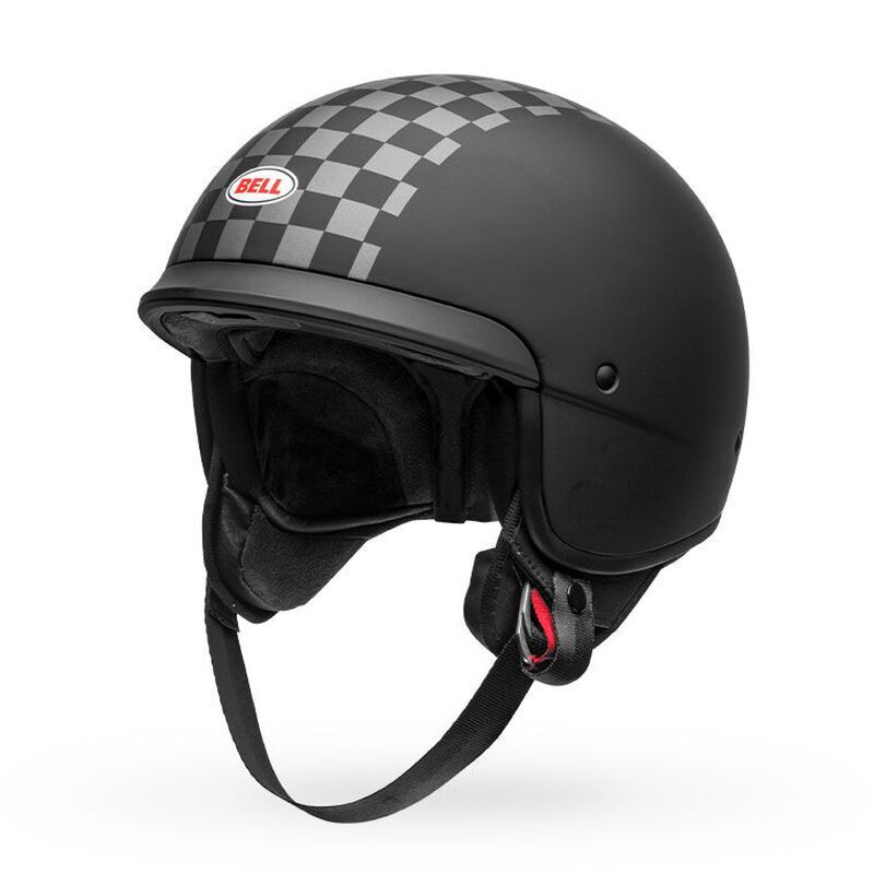 Fuel Helmets Adult Shorty Half Helmet Gloss-Black, Large, Adult Unisex