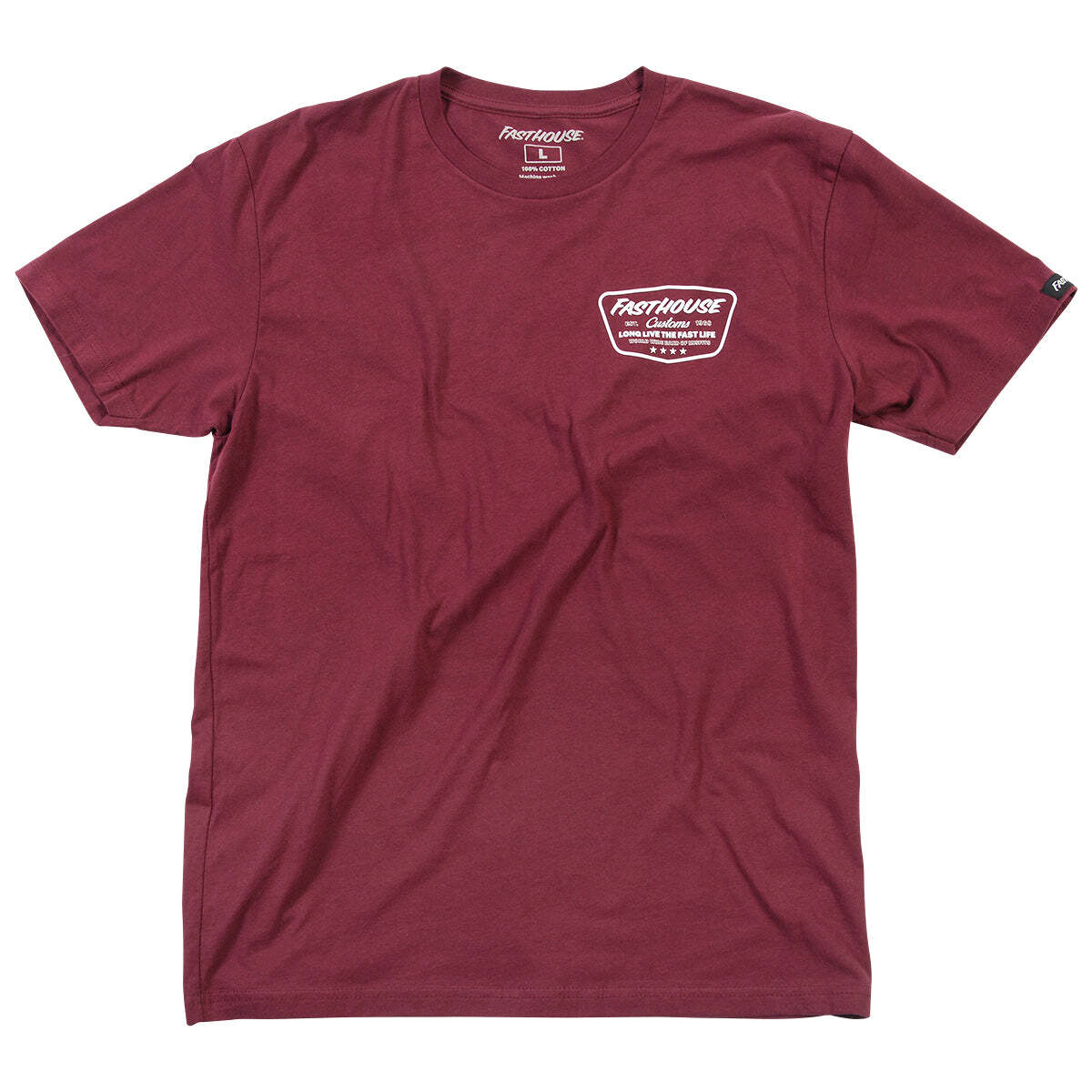 Fasthouse Crest Tee - Maroon - FASTHOUSE