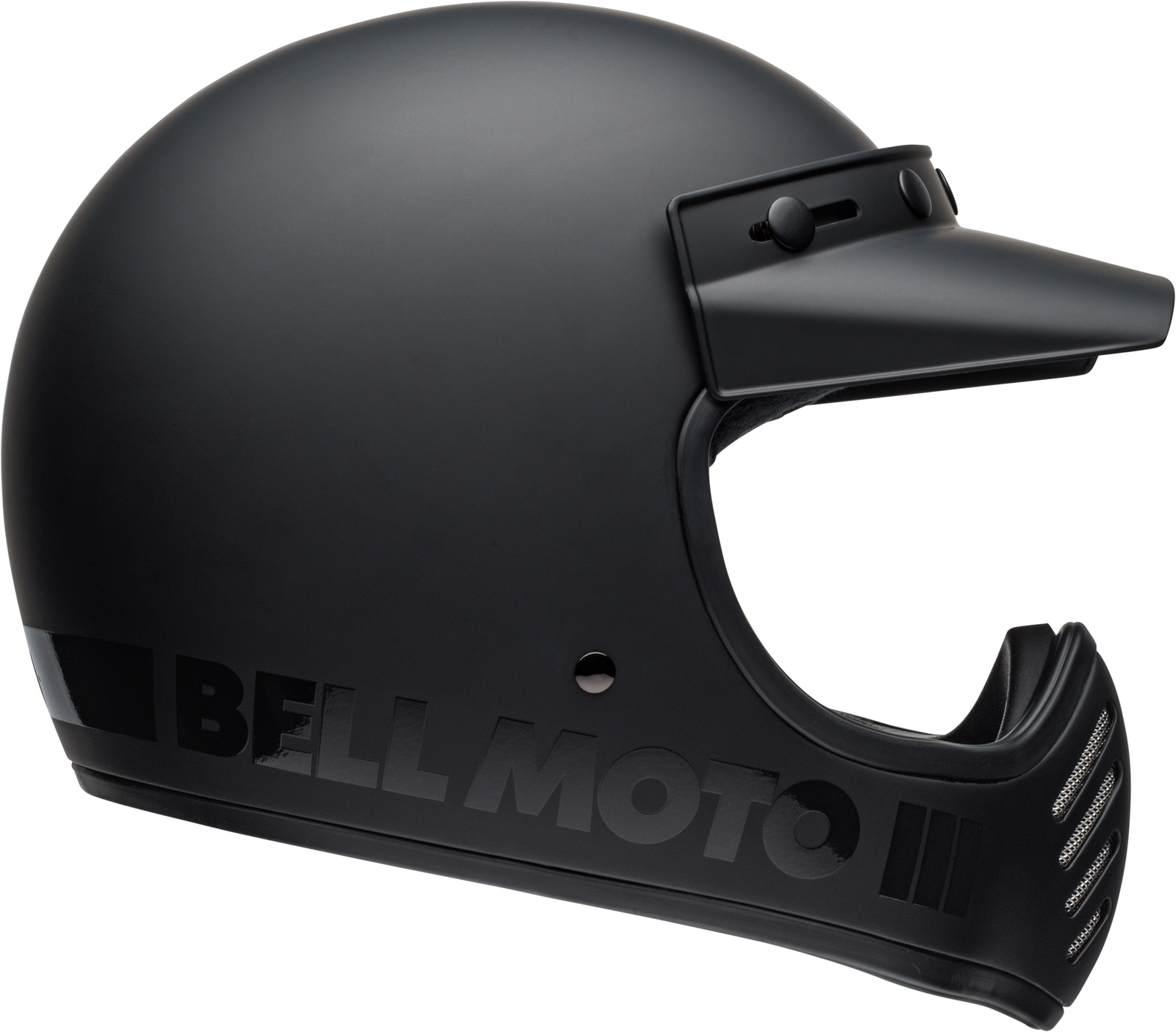 Bell Moto-3 Classic Helmet - Matte/Gloss Black