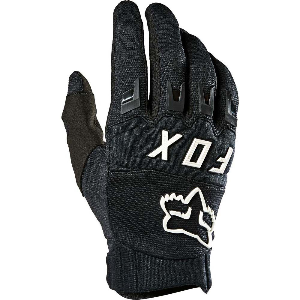 plejeforældre Telemacos Nemlig Fox 2023 Dirtpaw Black White Gloves