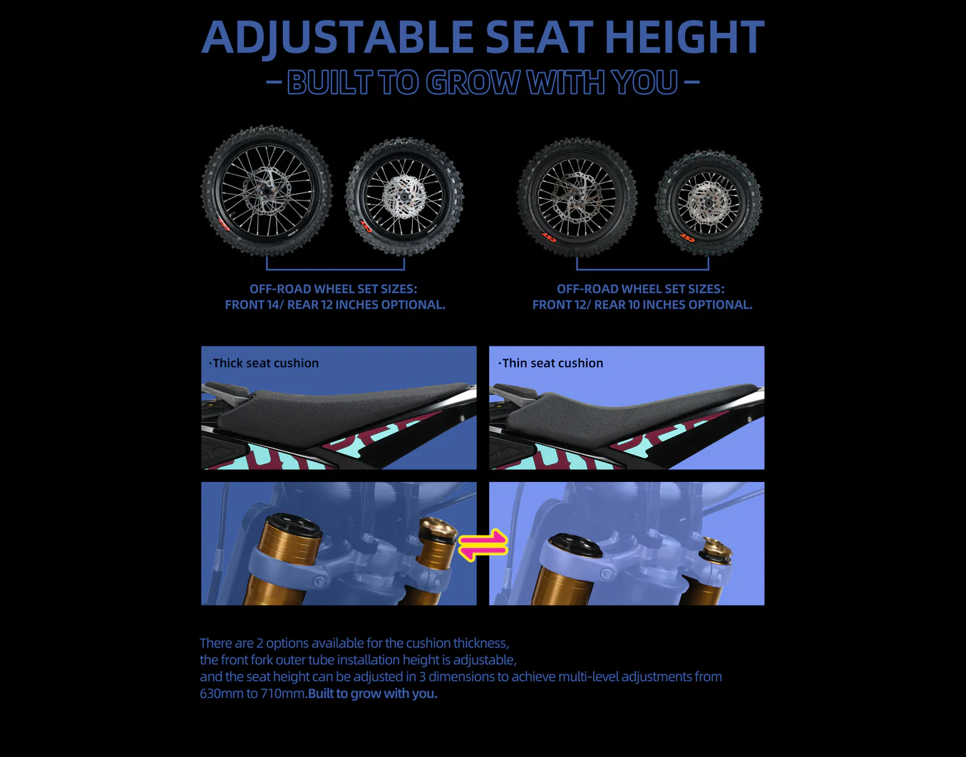 Adjustable seat height