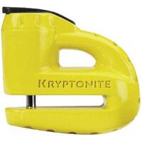 KRYPTONITE KEEPER 5-S2 DISC LOCK - MATTE YELLOW W/REMINDER (3C)