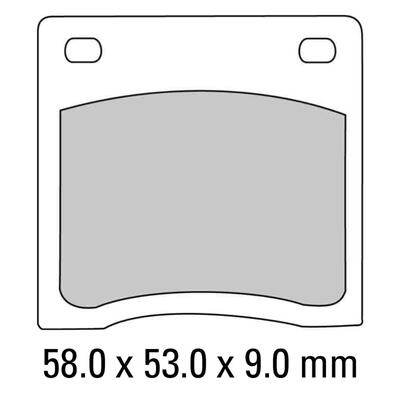 Ferodo Disc Pad Set - FDB151 ST Sinter Grip Sintered Compound - Road