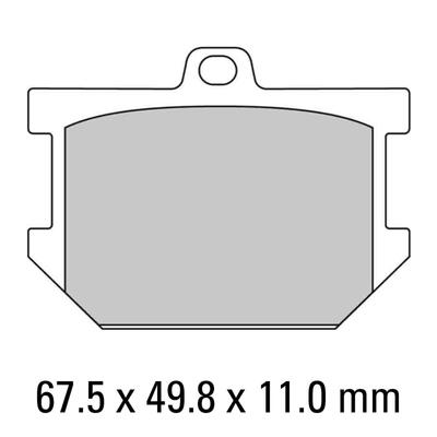 Ferodo Disc Pad Set - FDB177 P Platinum Non Sintered Compound