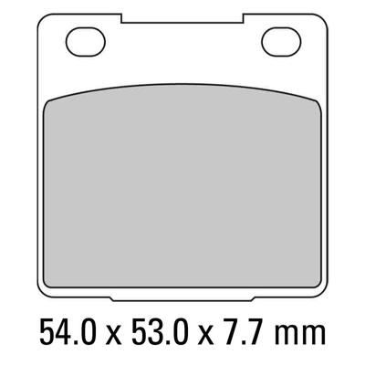 Ferodo Disc Pad Set - FDB183 P Platinum Non Sintered Compound