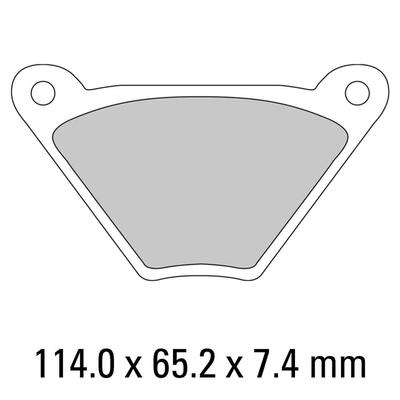 Ferodo Disc Pad Set - FDB185 P Platinum Non Sintered Compound