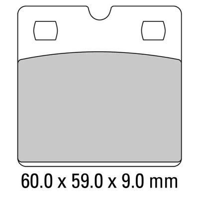 Ferodo Disc Pad Set - FDB204 P Platinum Non Sintered Compound