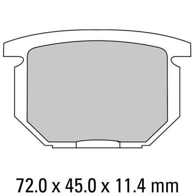 Ferodo Disc Pad Set - FDB217 P Platinum Non Sintered Compound