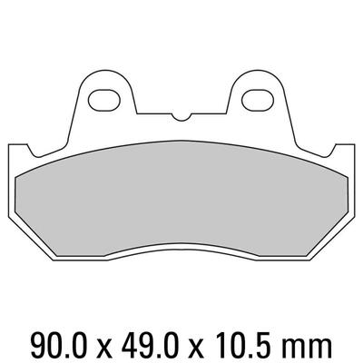 Ferodo Disc Pad Set - FDB244 EF Eco Friction Non Sintered Compound