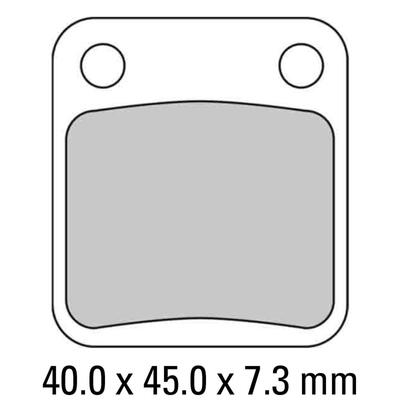 Ferodo Disc Pad Set - FDB250 EF Eco Friction Non Sintered Compound