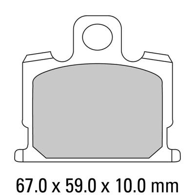 Ferodo Disc Pad Set - FDB277 P Platinum Non Sintered Compound