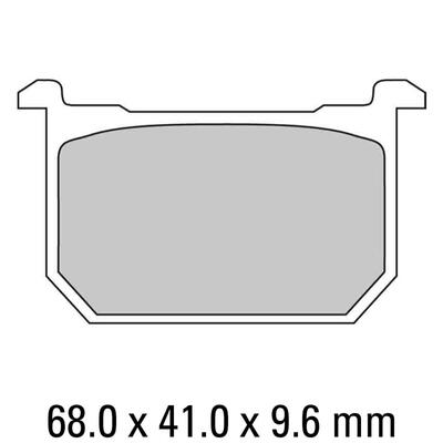 Ferodo Disc Pad Set - FDB298 P Platinum Non Sintered Compound