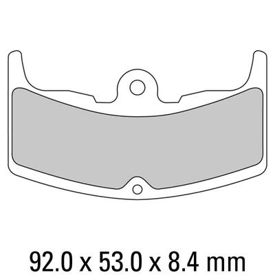 Ferodo Disc Pad Set - FDB310 P Platinum Non Sintered Compound