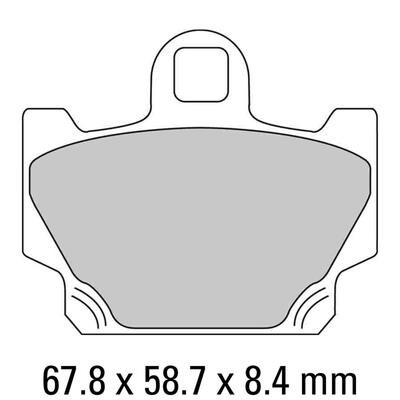 Ferodo Disc Pad Set - FDB311 P Platinum Non Sintered Compound