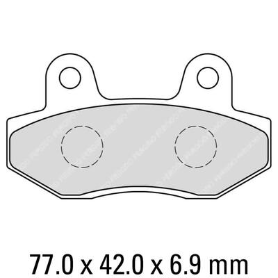 Ferodo Disc Pad Set - FDB312 ST Sinter Grip Sintered Compound - Road