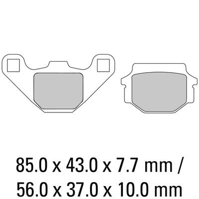 Ferodo Disc Pad Set - FDB314 SG Sinter Grip Sintered Compound - Off-Road