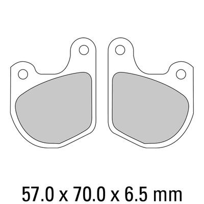 Ferodo Disc Pad Set - FDB333 P Platinum Non Sintered Compound