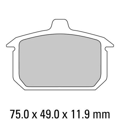 Ferodo Disc Pad Set - FDB335 P Platinum Non Sintered Compound