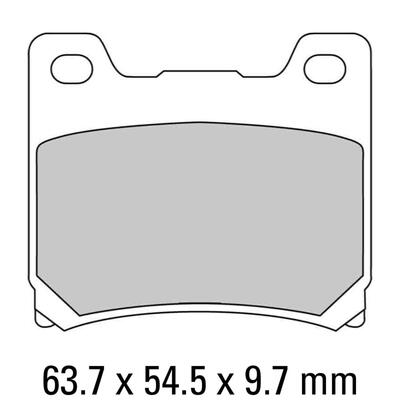 Ferodo Disc Pad Set - FDB337 EF Eco Friction Non Sintered Compound