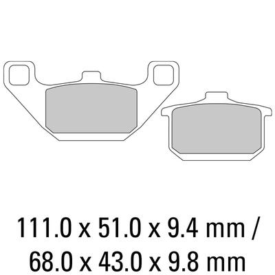 Ferodo Disc Pad Set - FDB339 P Platinum Non Sintered Compound