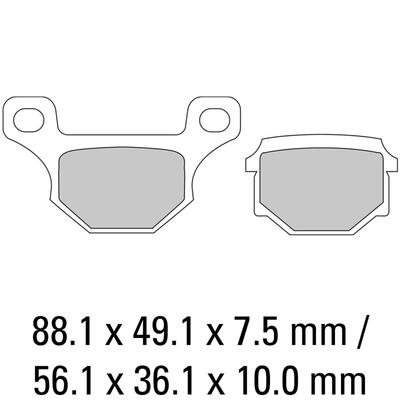 Ferodo Disc Pad Set - FDB384 P Platinum Compound -Non Sintered