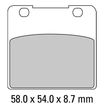 Ferodo Disc Pad Set - FDB389 P Platinum Non Sintered Compound