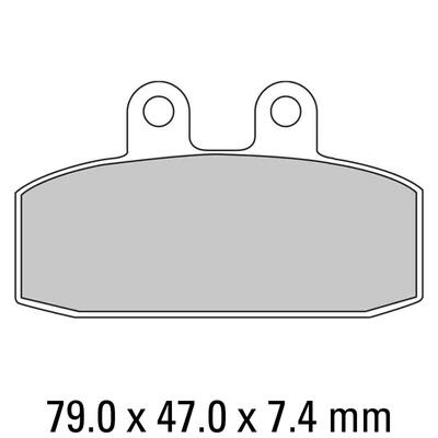 Ferodo Disc Pad Set - FDB438 EF Eco Friction Non Sintered Compound