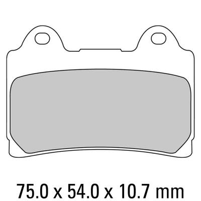 Ferodo Disc Pad Set - FDB449 P Platinum Non Sintered Compound