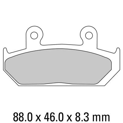 Ferodo Disc Pad Set - FDB452 P Platinum Non Sintered Compound