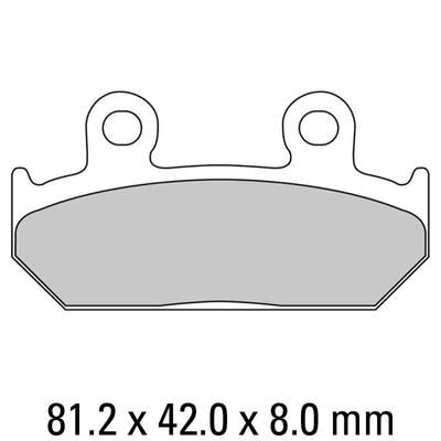 Ferodo Disc Pad Set - FDB462 P Platinum Non Sintered Compound