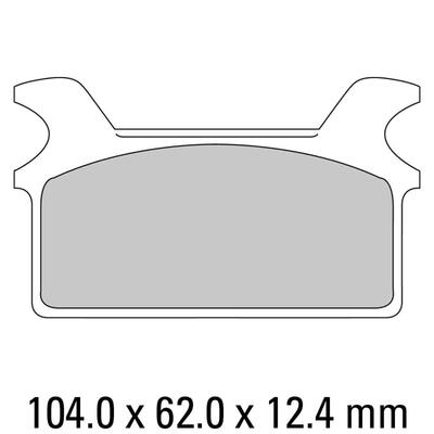 Ferodo Disc Pad Set - FDB485 P Platinum Non Sintered Compound