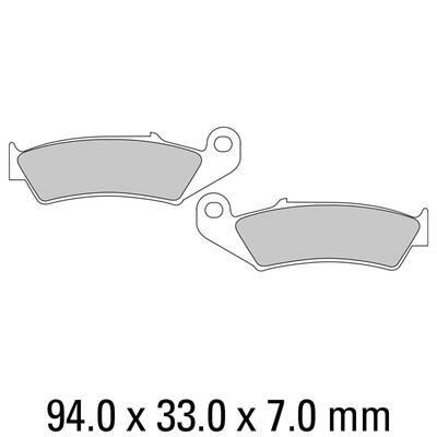 Ferodo Disc Pad Set - FDB495 P Platinum Non Sintered Compound