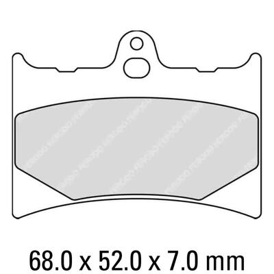 Ferodo Disc Pad Set - FDB498 P Platinum Non Sintered Compound