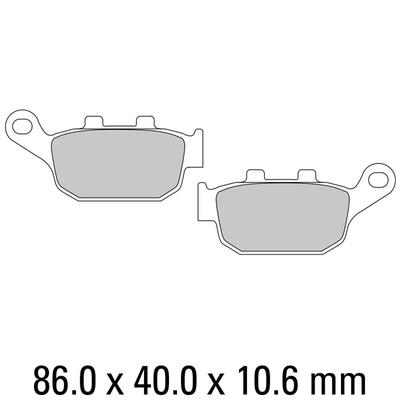 Ferodo Disc Pad Set - FDB531 EF Eco Friction Non Sintered Compound