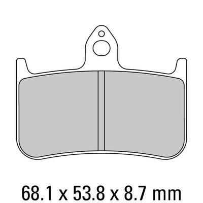 Ferodo Disc Pad Set - FDB533 CP1 Ceramic Grip Race Compound - Non Sintered