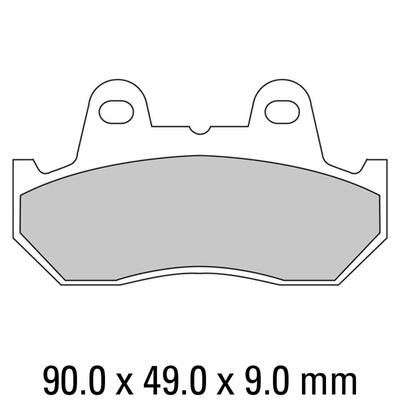 Ferodo Disc Pad Set - FDB538 P Platinum Non Sintered Compound