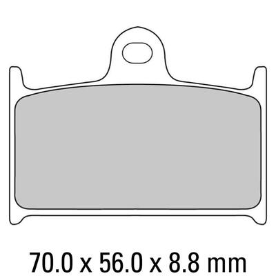 Ferodo Disc Pad Set - FDB557 CP1 Ceramic Grip Race Compound - Non Sintered