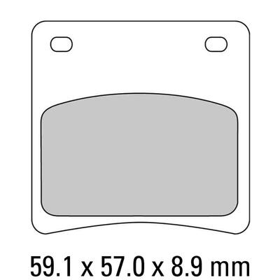 Ferodo Disc Pad Set - FDB569 P Platinum Non Sintered Compound