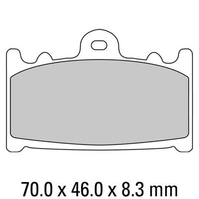 Ferodo Disc Pad Set - FDB574 CP211 Carbon Grip Race Compound - Non Sintered