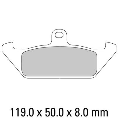 Ferodo Disc Pad Set - FDB592 P Platinum Non Sintered Compound