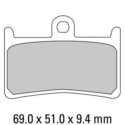 Ferodo Disc Pad Set - FDB605 EF Eco Friction Non Sintered Compound