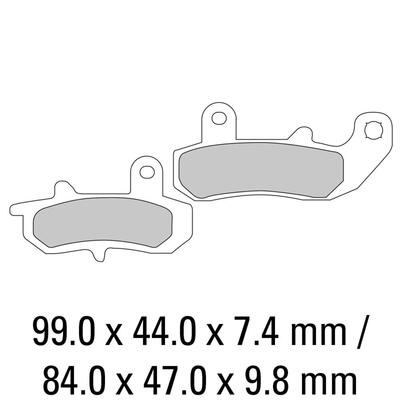 Ferodo Disc Pad Set - FDB607 P Platinum Non Sintered Compound