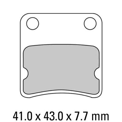 Ferodo Disc Pad Set - FDB625 AG Argento Non Sintered Compound