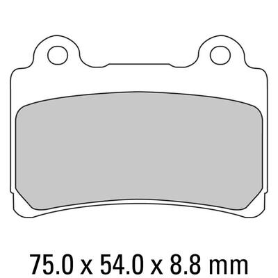 Ferodo Disc Pad Set - FDB662 P Platinum Non Sintered Compound