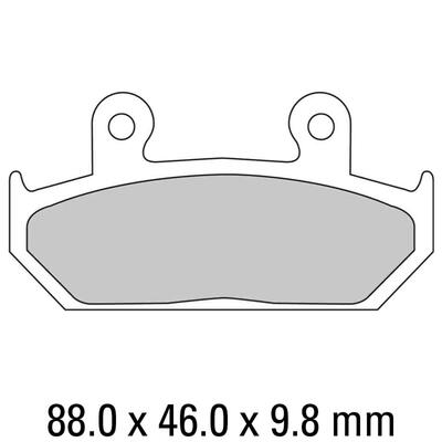 Ferodo Disc Pad Set - FDB663 P Platinum Non Sintered Compound