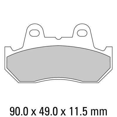 Ferodo Disc Pad Set - FDB665 P Platinum Non Sintered Compound